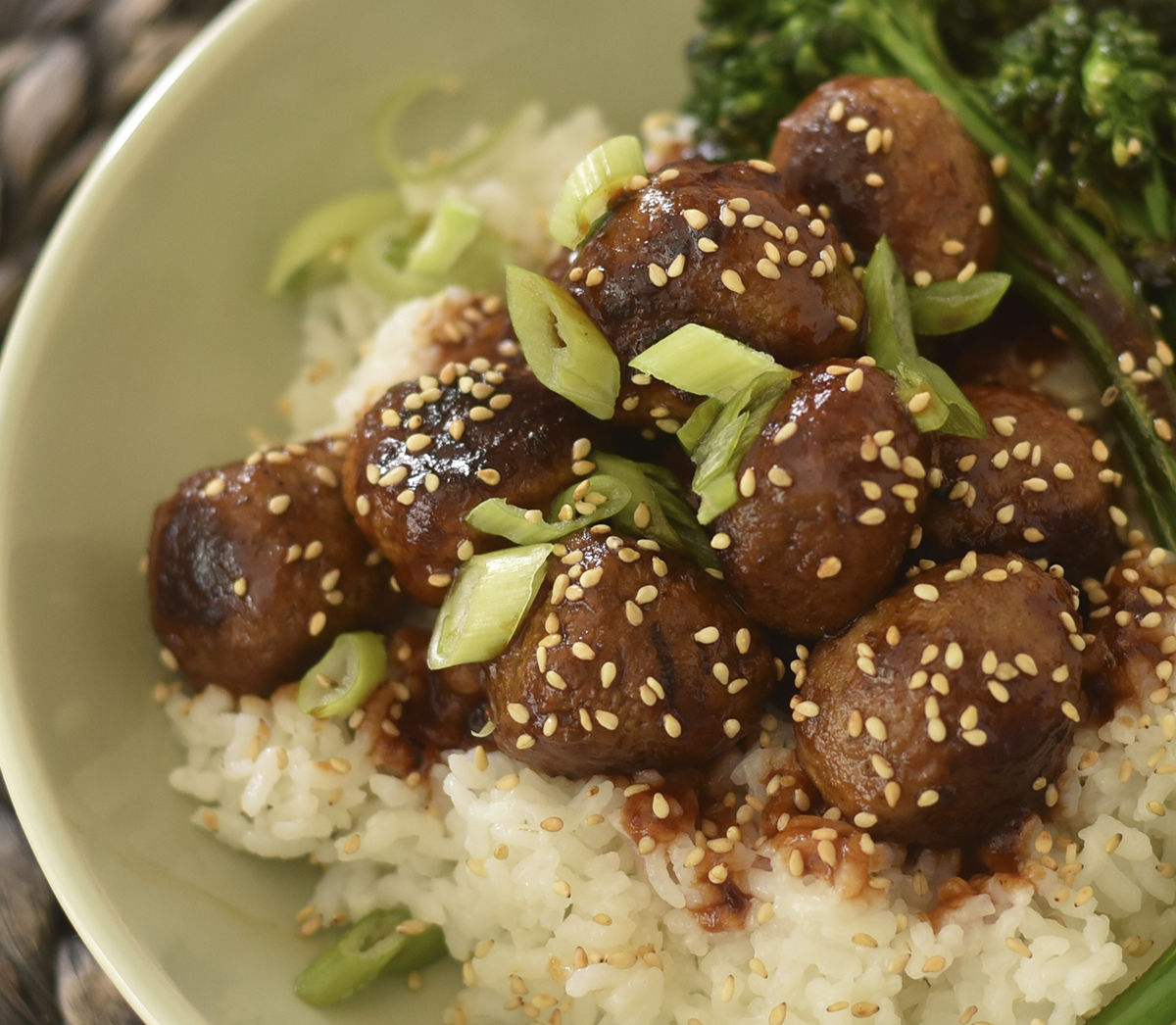 Turkey Meatballs in Hoisin Glaze Armanino Foodservice