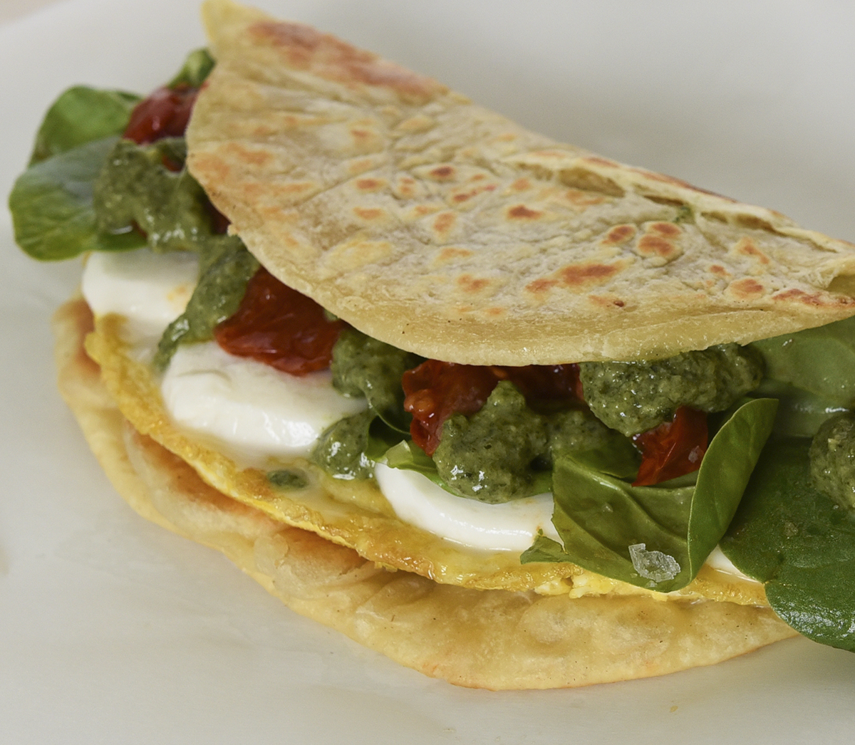 Breakfast Piadina with Basil Pesto - Armanino Foodservice