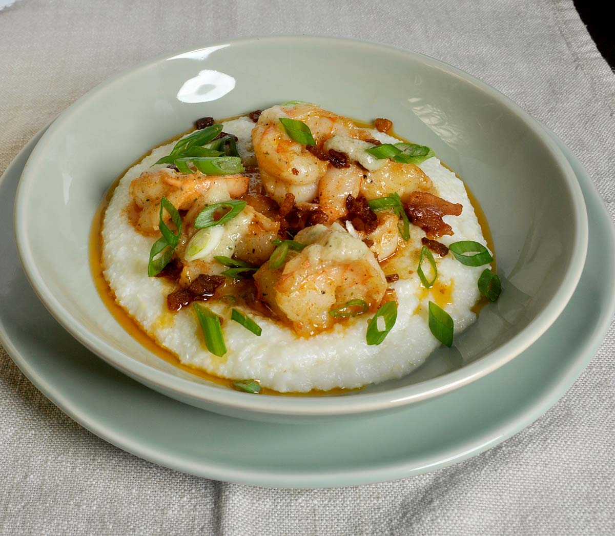 Grits with Jumbo Shrimp Armanino Foodservice
