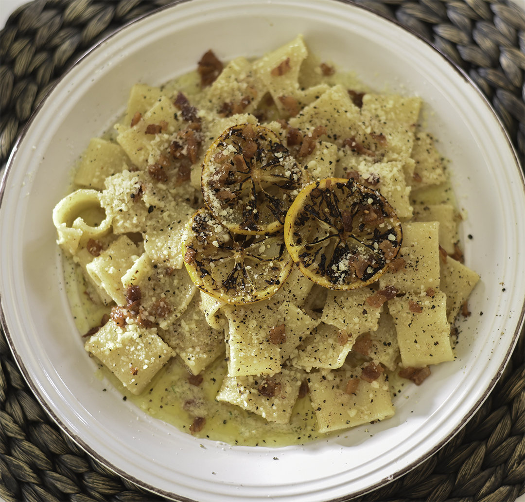 Lemon Rigatoni with Creamy Garlic Sauce Armanino Foodservice